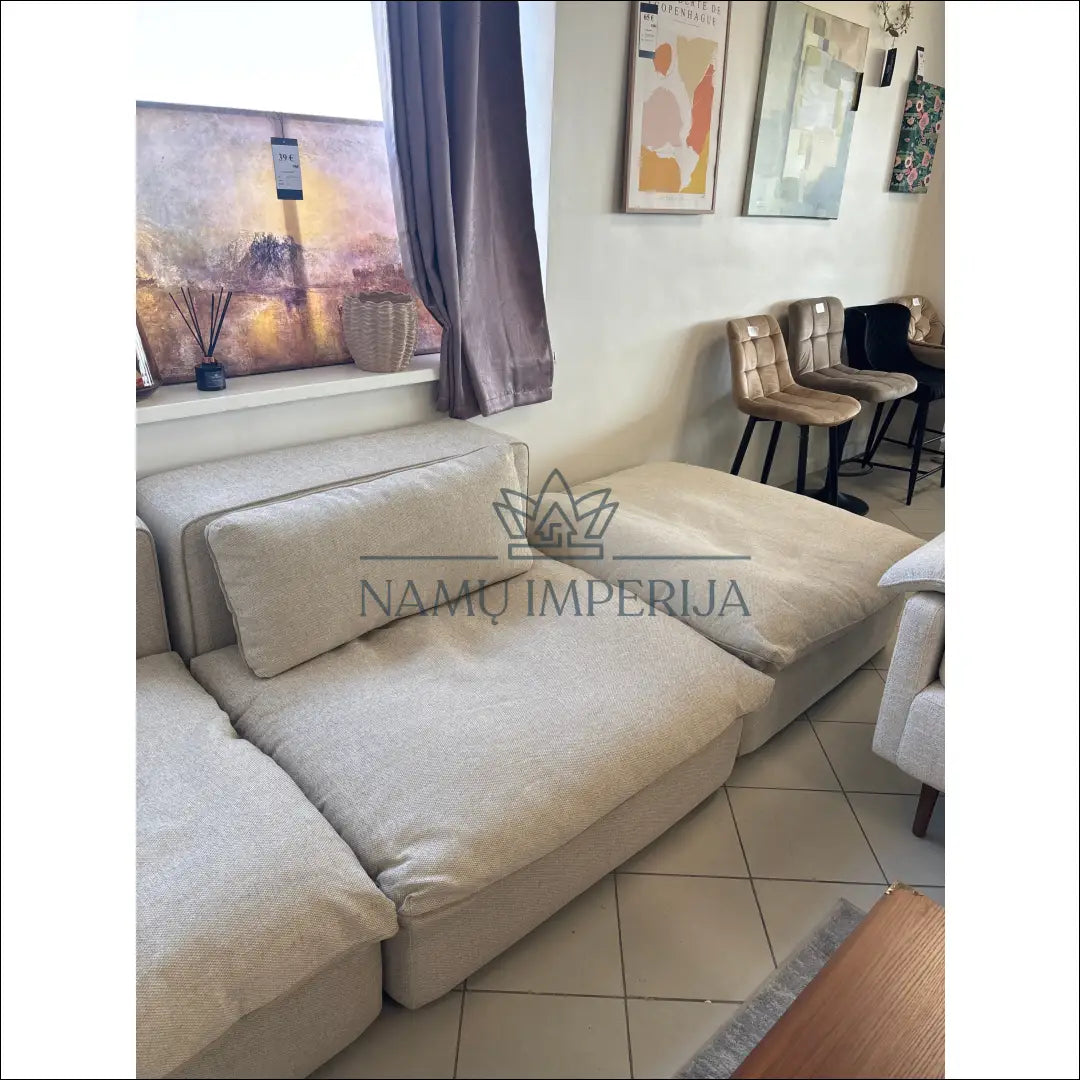 Modulinė sofa MI770 - €1,600 Save 50% __label:Pristatymas 1-2 d.d., color-smelio, material-gobelenas,