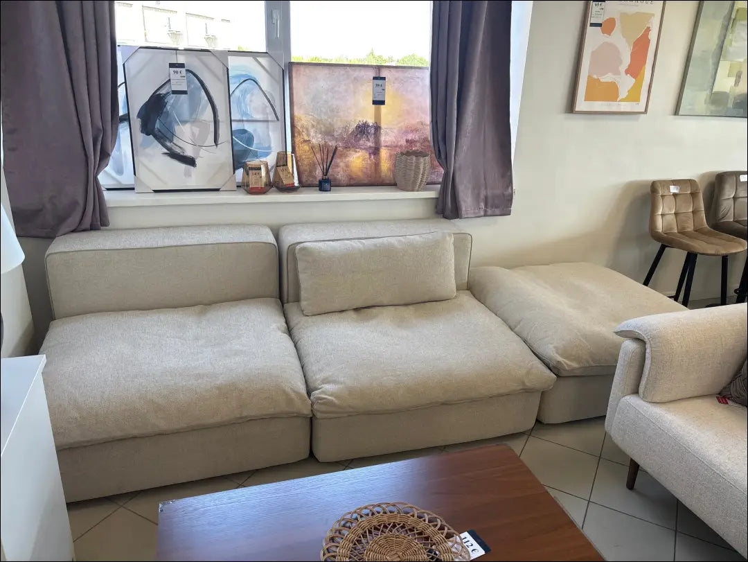 Modulinė sofa MI770 - €1,280 Save 60% __label:Pristatymas 1-2 d.d., color-smelio, material-gobelenas,