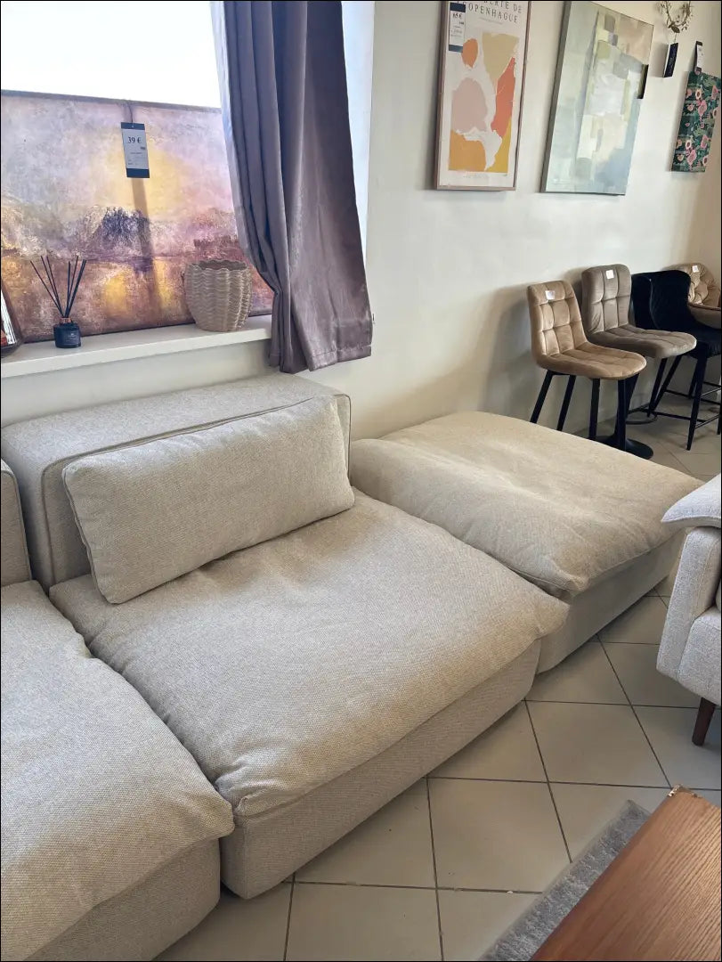 Modulinė sofa MI770 - €1,440 Save 55% __label:Pristatymas 1-2 d.d., color-smelio, material-gobelenas,