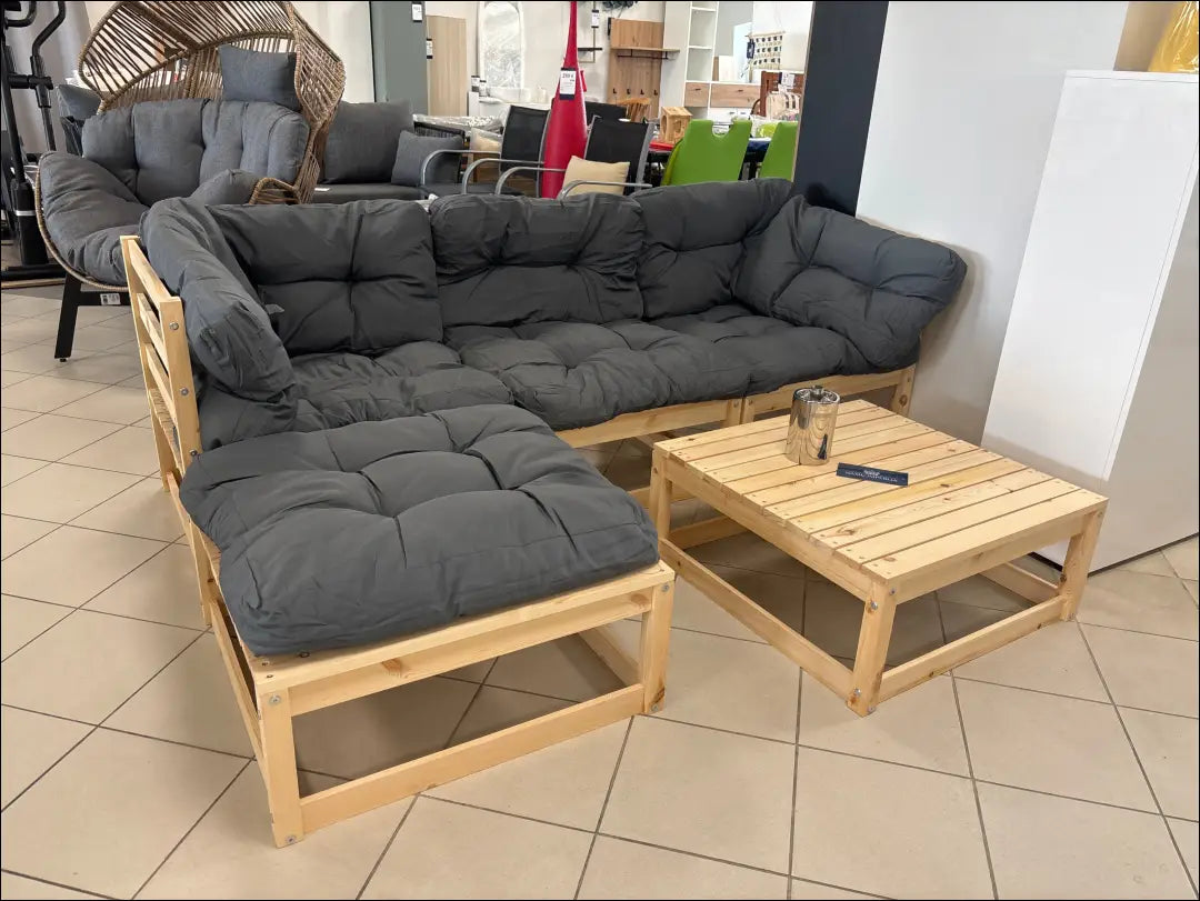 Modulinis lauko baldų komplektas LI884 - €160 Save 50% 100-200, __label:Pristatymas 1-2 d.d., color-pilka, color-ruda,
