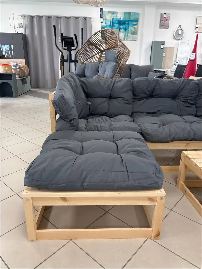Modulinis lauko baldų komplektas LI884 - €160 Save 50% 100-200, __label:Pristatymas 1-2 d.d., color-pilka, color-ruda,
