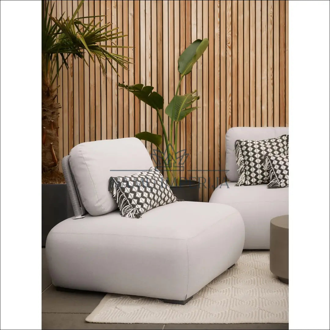 Modulinis lauko fotelis LI396 - €240 Save 70% __label:Pristatymas 1-2 d.d., color-pilka, baldai,