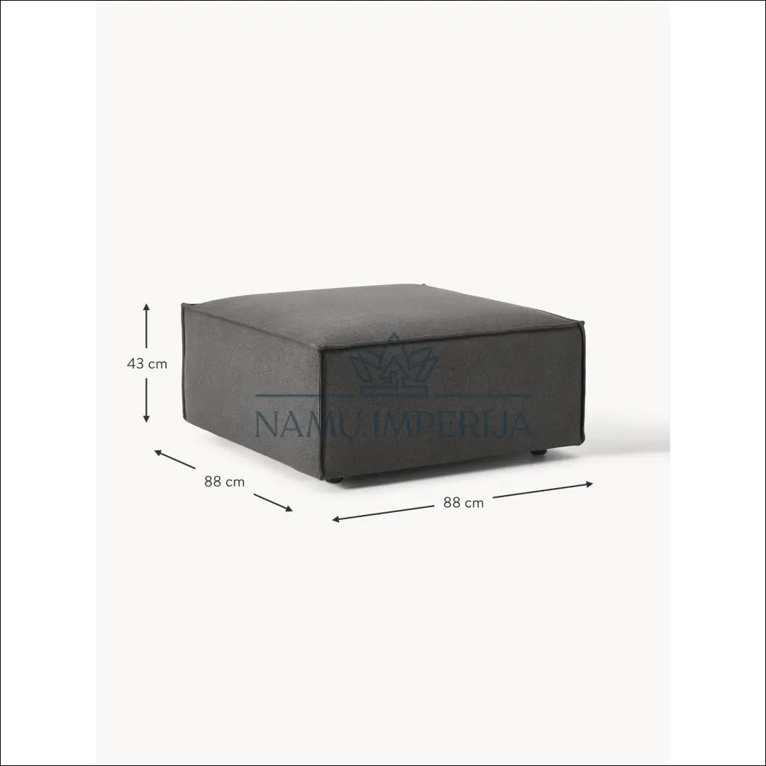 Modulinis pufas MI558 - €255 Save 70% __label:Pristatymas 1-2 d.d., color-pilka, material-gobelenas,