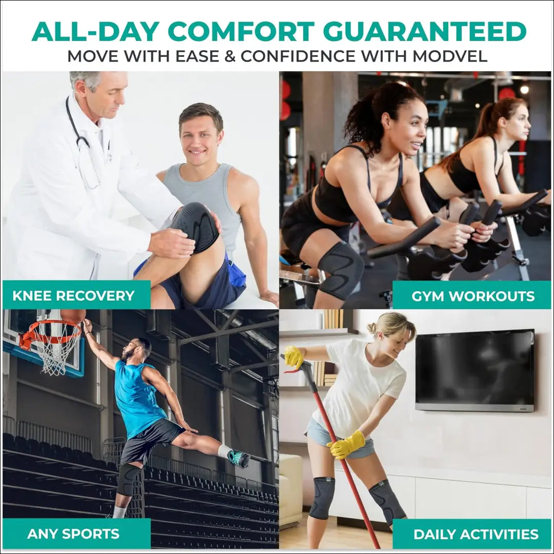 „Modvel“ kelio įtvarai SP200 - __label:Pristatymas 1-2 d.d., color-juoda, laisvalaikis, under-25 Iki €25 Knee Braces