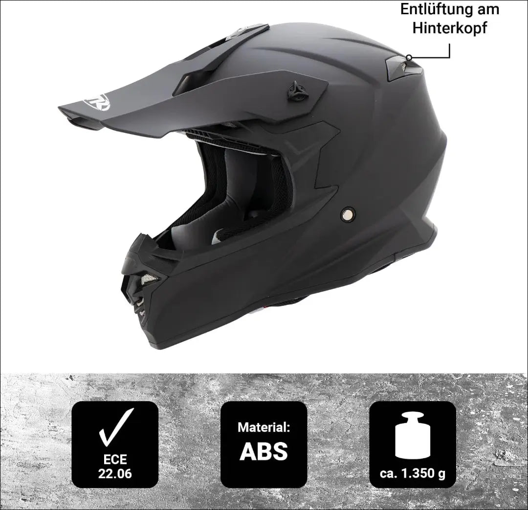 MTR X6B Evo motokroso šalmas SP265 - €40 Save 50% 25-50, __label:Pristatymas 1-2 d.d., color-juoda, laisvalaikis,