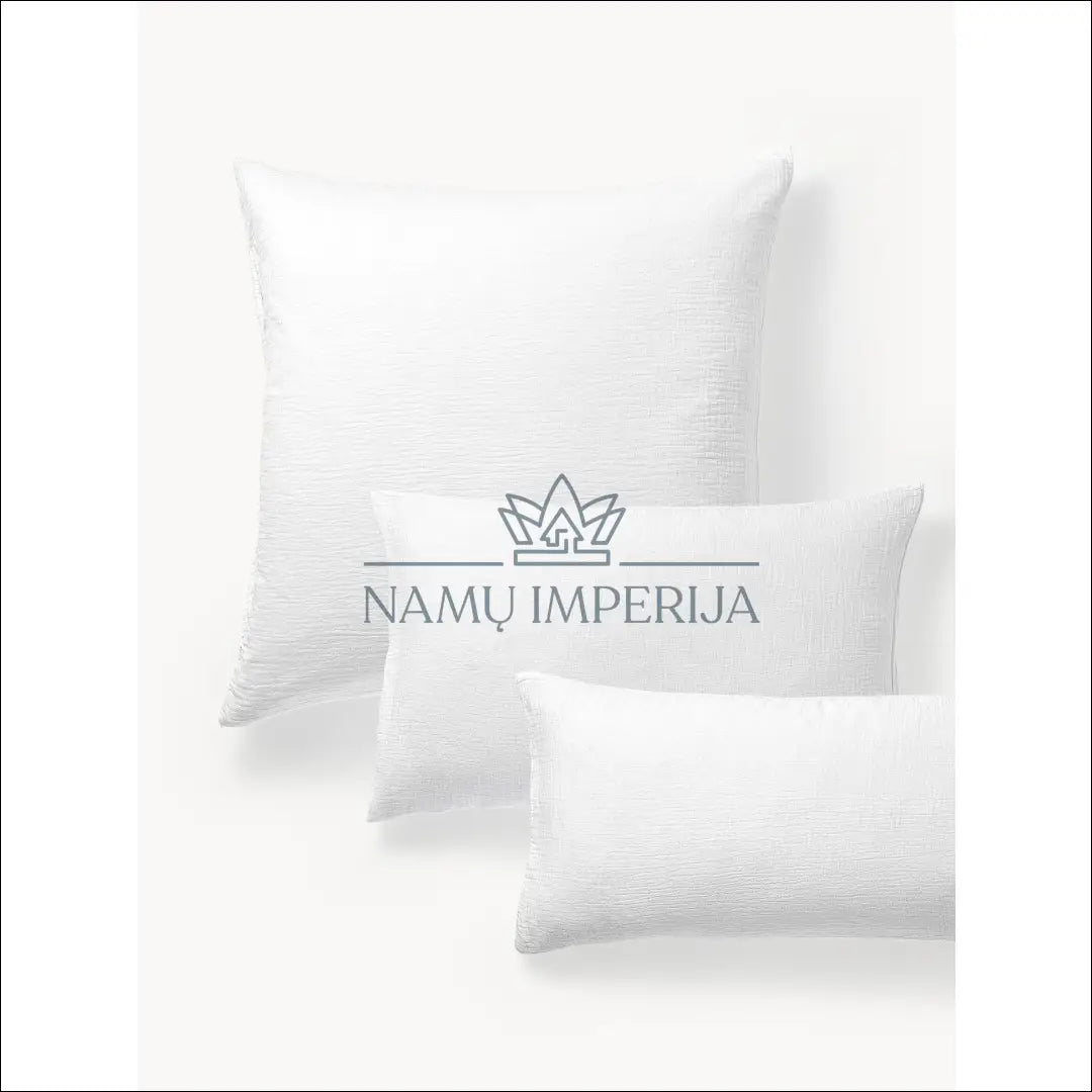 Muslino pagalvių užvalkalų komplektas (2vnt) DI5762 - €6 color-balta, material-medvilne, pagalves-uzvalkalas,