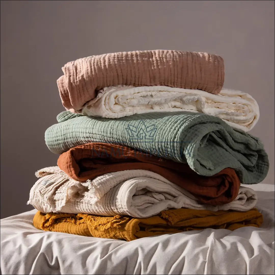 Muslino pledas DI8944 - €15 Save 50% __label:Pristatymas 1-2 d.d., color-smelio, material-medvilne, notouch50, pledai