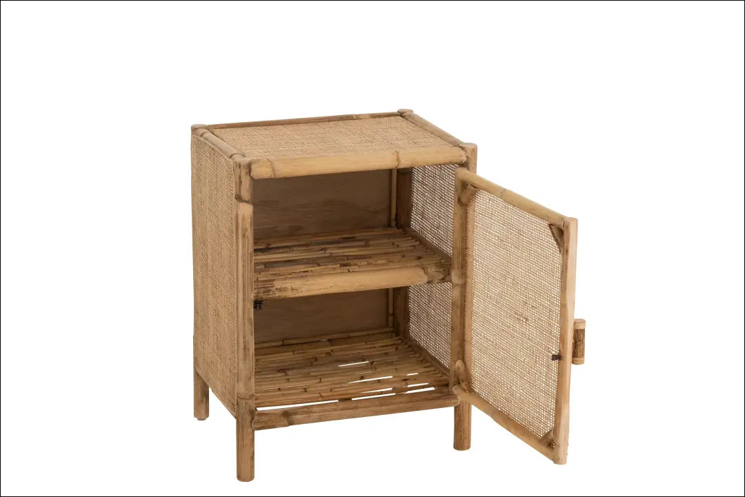 Naktinis staliukas GI366 - €175 Save 65% 100-200, __label:Pristatymas 1-2 d.d., color-ruda, material-bambukas,