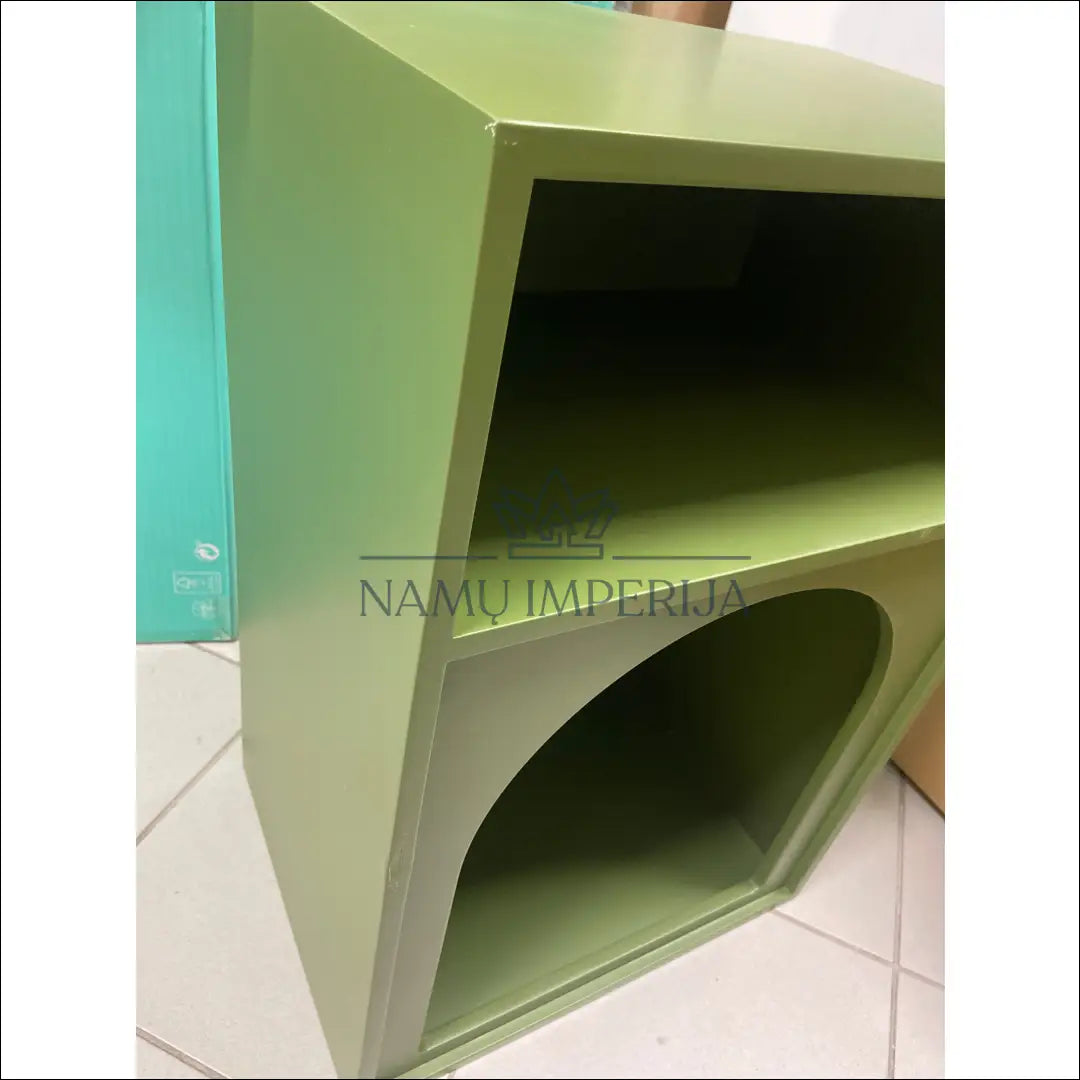 Naktinis staliukas GI373 - €45 Save 70% 25-50, __label:Pristatymas 1-2 d.d., color-zalia, material-mediena, pazeistas
