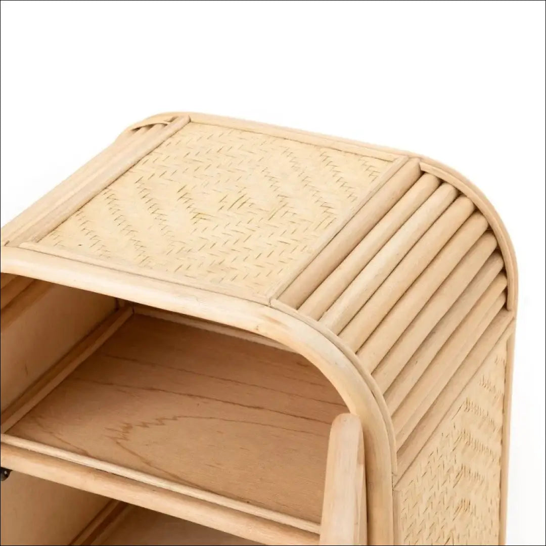 Naktinis staliukas GI395 - €137 Save 65% 100-200, __label:Pristatymas 1-2 d.d., color-ruda, material-rotangas,