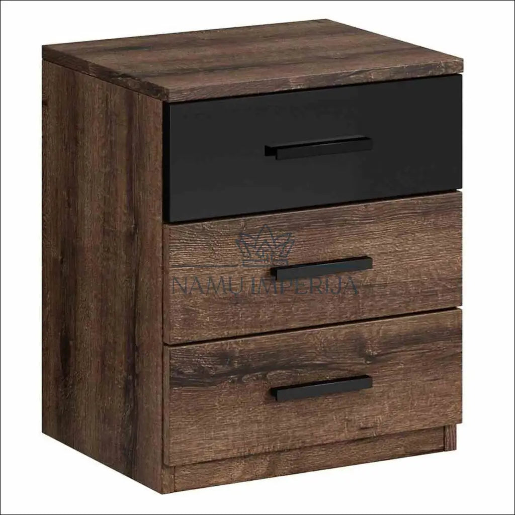 Naktinis staliukas GI496 - €59 Save 50% 50-100, __label:Pristatymas 1-2 d.d., color-juoda, color-ruda, material-mediena