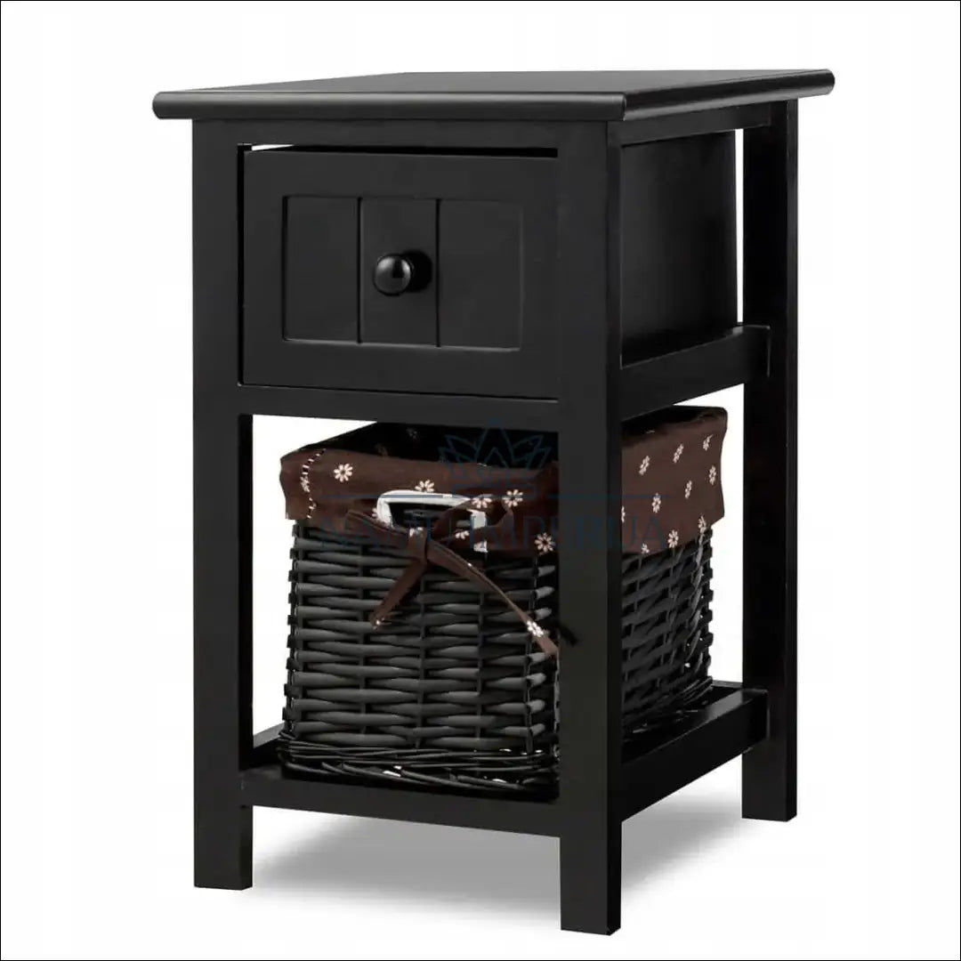 Naktinis staliukas GI514 - €53 Save 50% 50-100, __label:Pristatymas 1-2 d.d., color-juoda, material-mediena, miegamojo