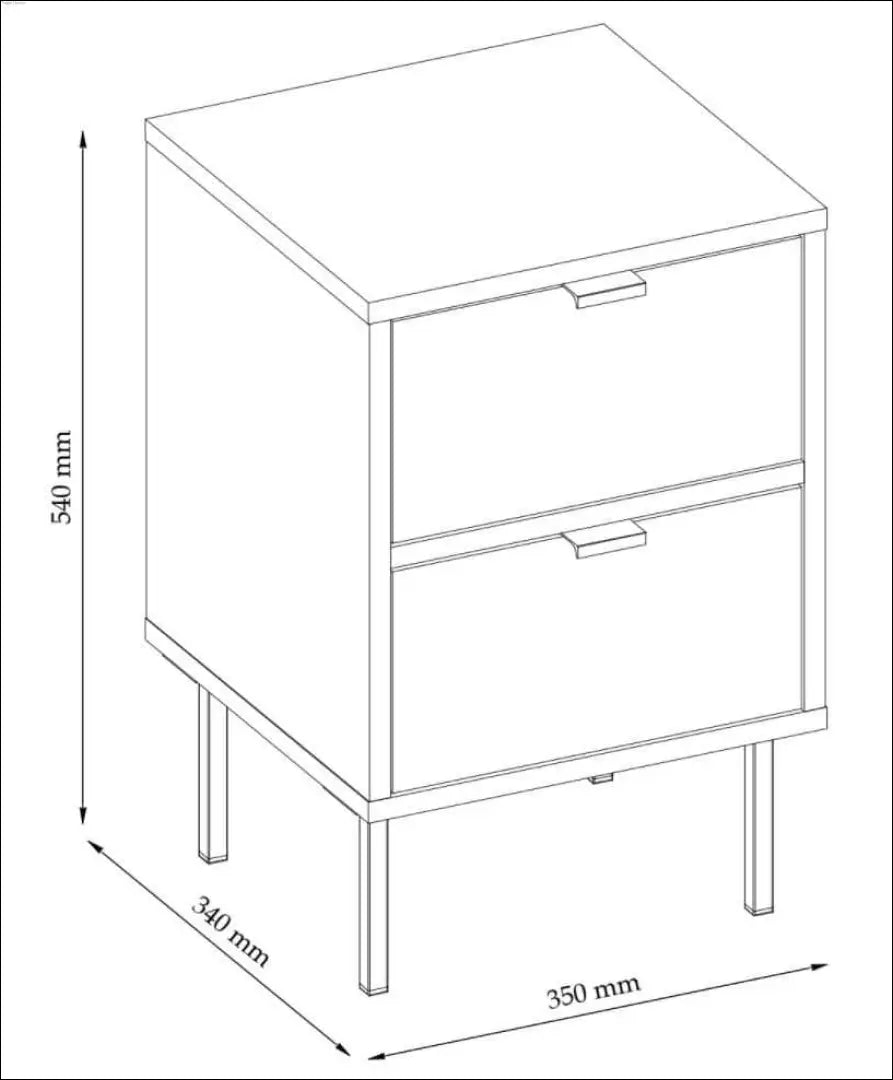 Naktinis staliukas GI544 - €48 Save 55% 25-50, __label:Pristatymas 1-2 d.d., color-balta, material-mediena, miegamojo