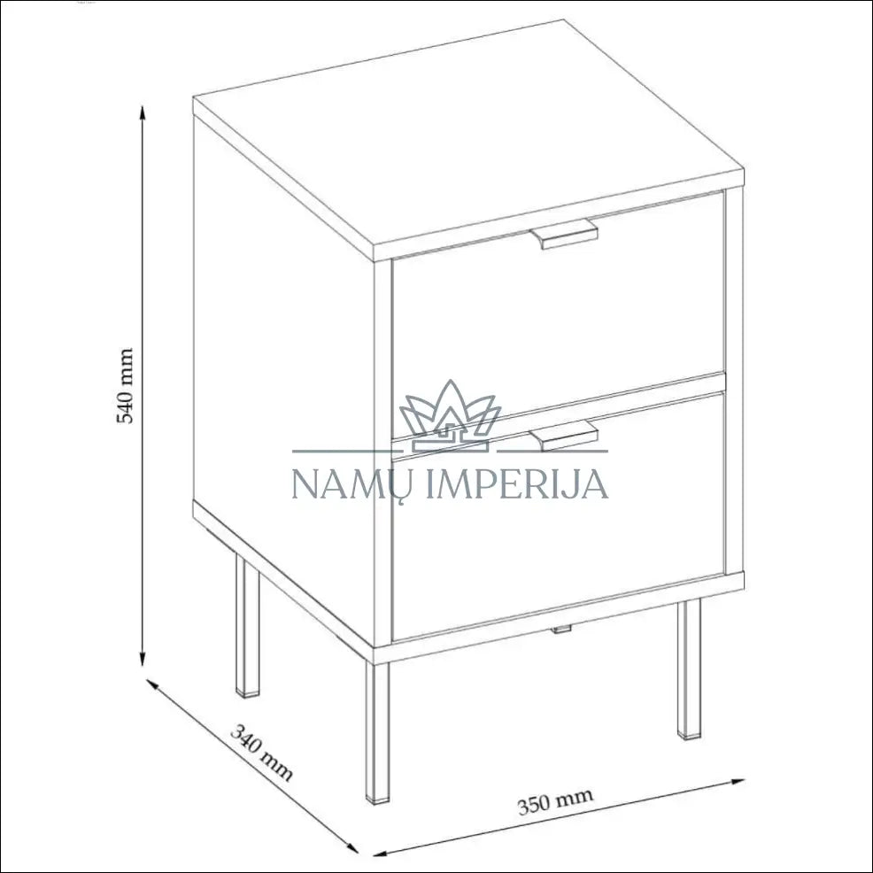 Naktinis staliukas GI544 - €48 Save 55% 25-50, __label:Pristatymas 1-2 d.d., color-balta, material-mediena, miegamojo