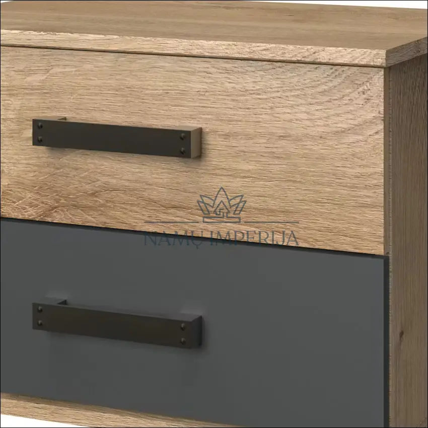 Naktinis staliukas GI565 - €58 Save 50% 50-100, __label:Pristatymas 1-2 d.d., color-pilka, color-ruda, material-mediena