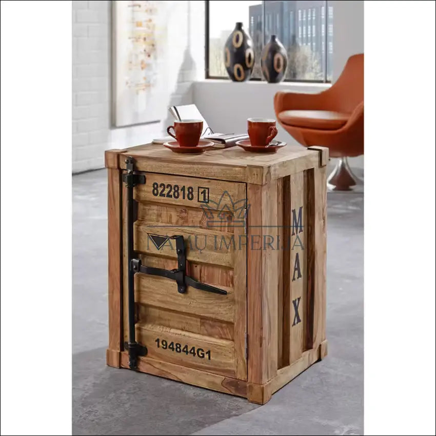 Naktinis staliukas GI561 - €100 Save 50% 100-200, __label:Pristatymas 1-2 d.d., color-ruda, material-medzio-masyvas,