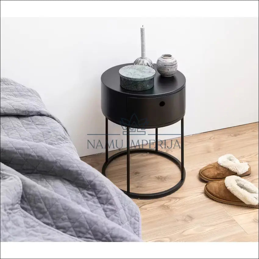 Naktinis staliukas GI562 - €46 Save 50% 25-50, __label:Pristatymas 1-2 d.d., color-juoda, material-mdf,