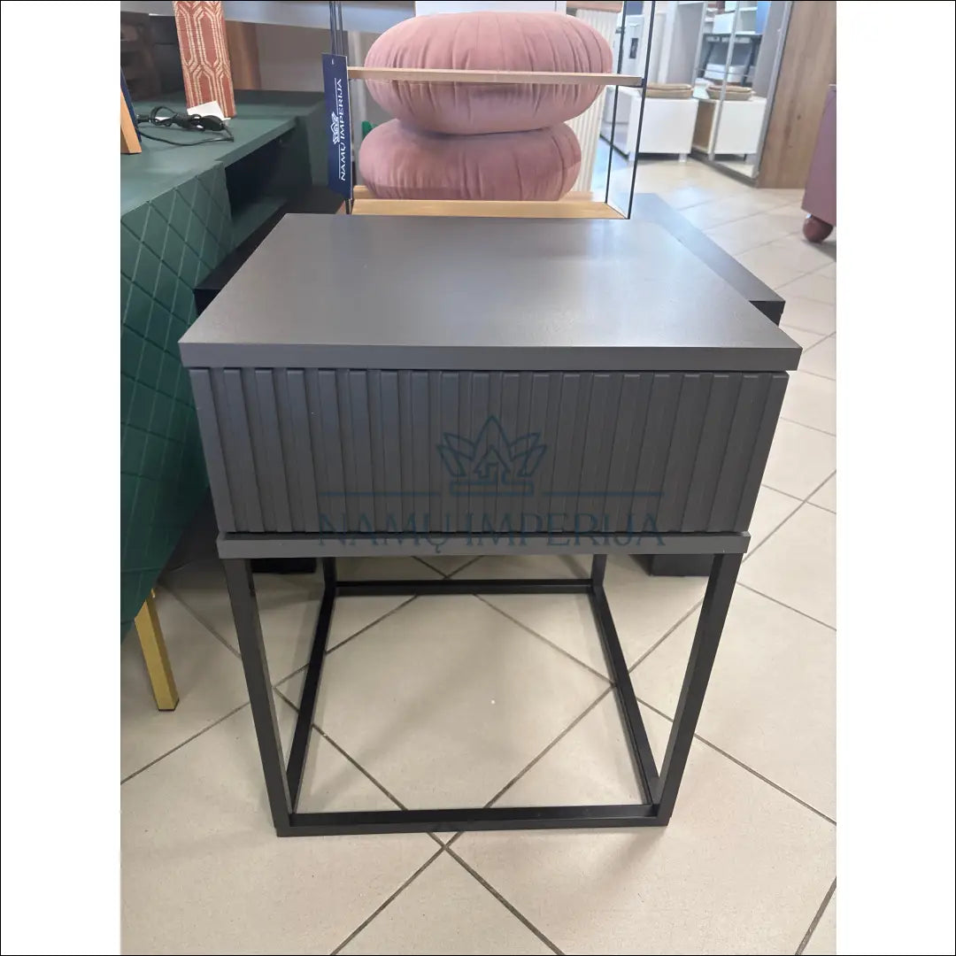 Naktinis staliukas GI563 €30 Save 60% 25 50, __label:Pristatymas 1 2 d.d., color juoda, pilka, material mediena €25