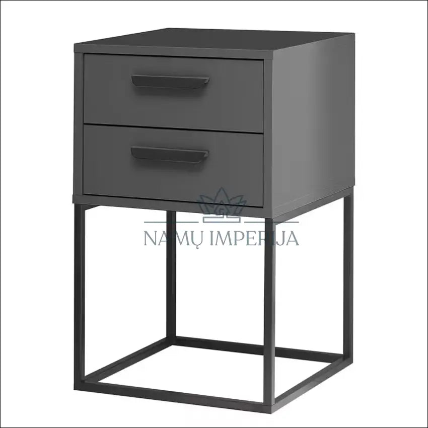 Naktinis staliukas GI571 €20 Save 75% __label:Pristatymas 1 2 d.d., color juoda, pilka, material mediena, metalas Iki