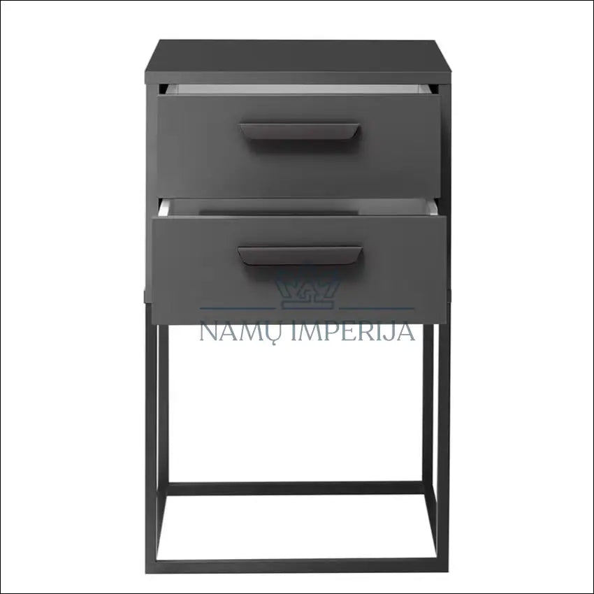 Naktinis staliukas GI571 €20 Save 75% __label:Pristatymas 1 2 d.d., color juoda, pilka, material mediena, metalas Iki