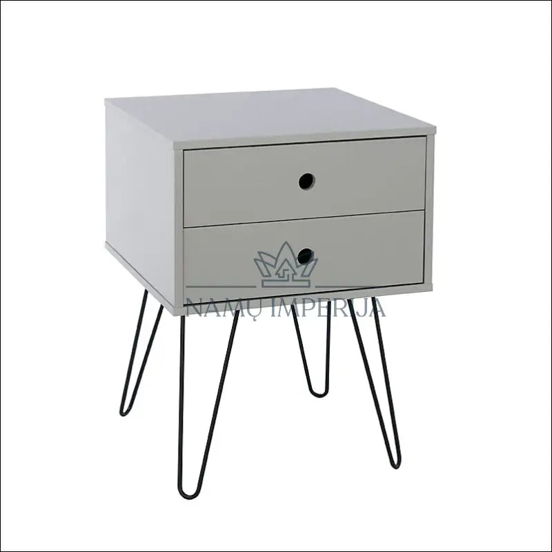 Naktinis staliukas GI595 - €53 Save 50% 50-100, __label:Pristatymas 1-2 d.d., color-pilka, material-mdf, miegamojo €50