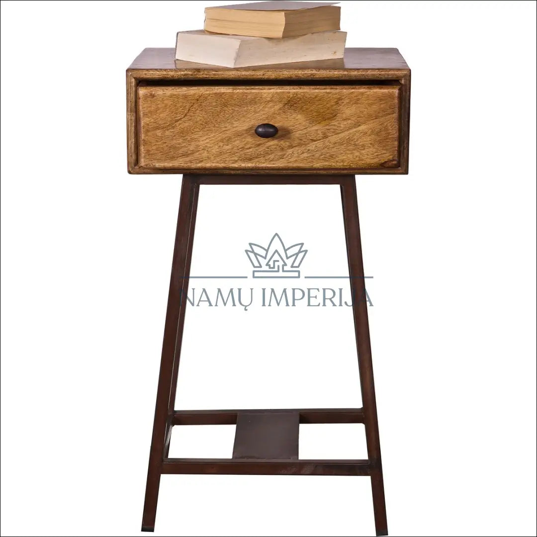 Naktinis staliukas GI596 - €75 Save 50% 50-100, __label:Pristatymas 1-2 d.d., color-juoda, color-ruda,