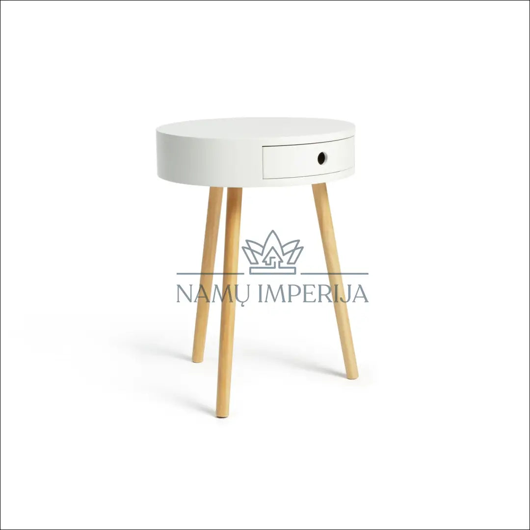 Naktinis staliukas GI598 - €52 Save 50% 50-100, __label:Pristatymas 1-2 d.d., color-balta, color-ruda, material-mdf €50
