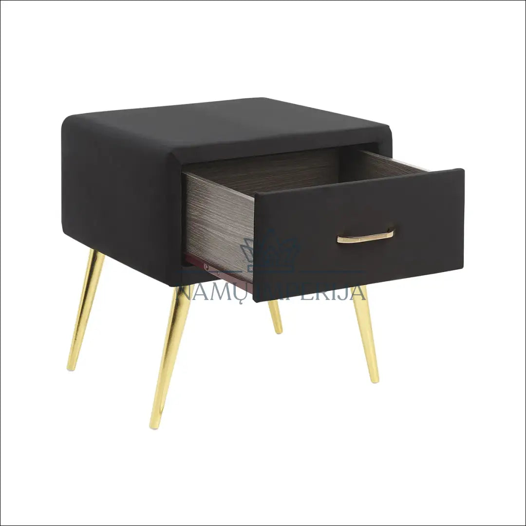 Naktinis staliukas GI601 - €53 Save 50% 50-100, __label:Pristatymas 1-2 d.d., color-juoda, material-aksomas, miegamojo
