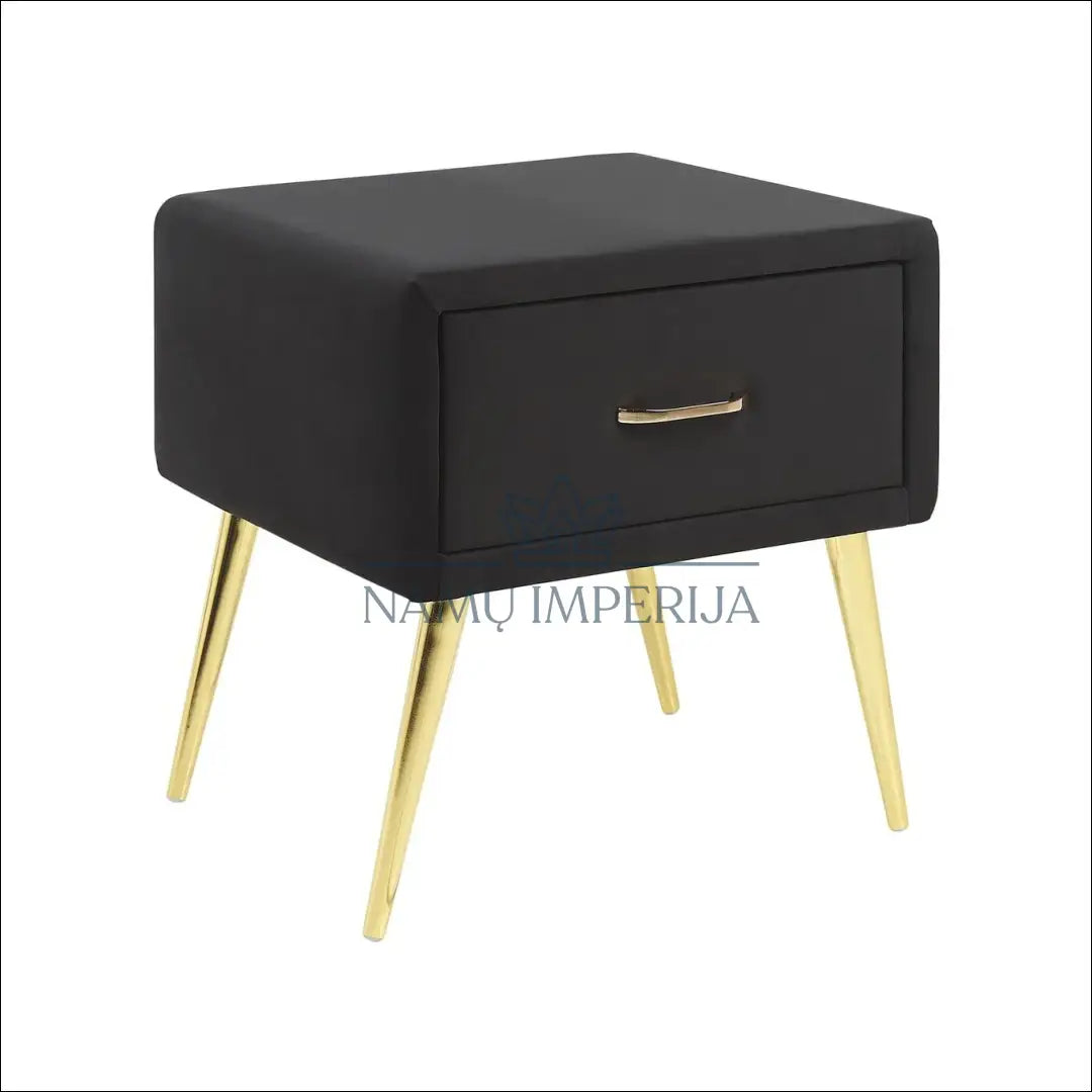 Naktinis staliukas GI601 - €53 Save 50% 50-100, __label:Pristatymas 1-2 d.d., color-juoda, material-aksomas, miegamojo