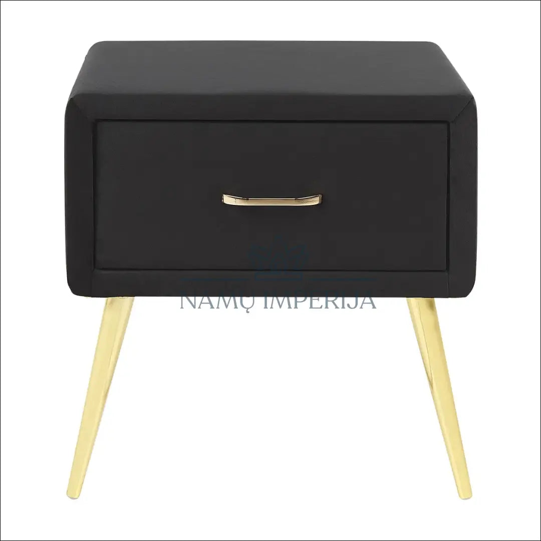 Naktinis staliukas GI601 - €53 Save 50% 50-100, __label:Pristatymas 1-2 d.d., color-juoda, material-aksomas, miegamojo