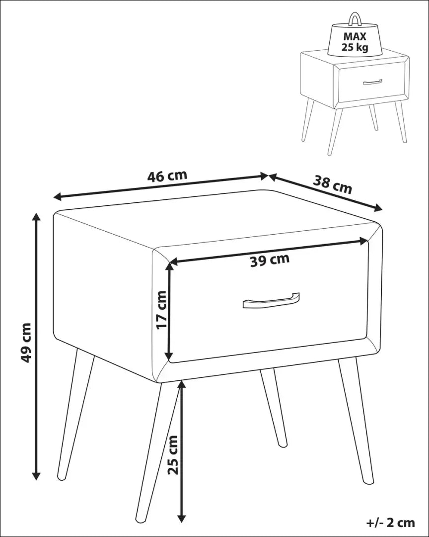 Naktinis staliukas GI601 - €47 Save 55% 25-50, __label:Pristatymas 1-2 d.d., color-juoda, material-aksomas, miegamojo