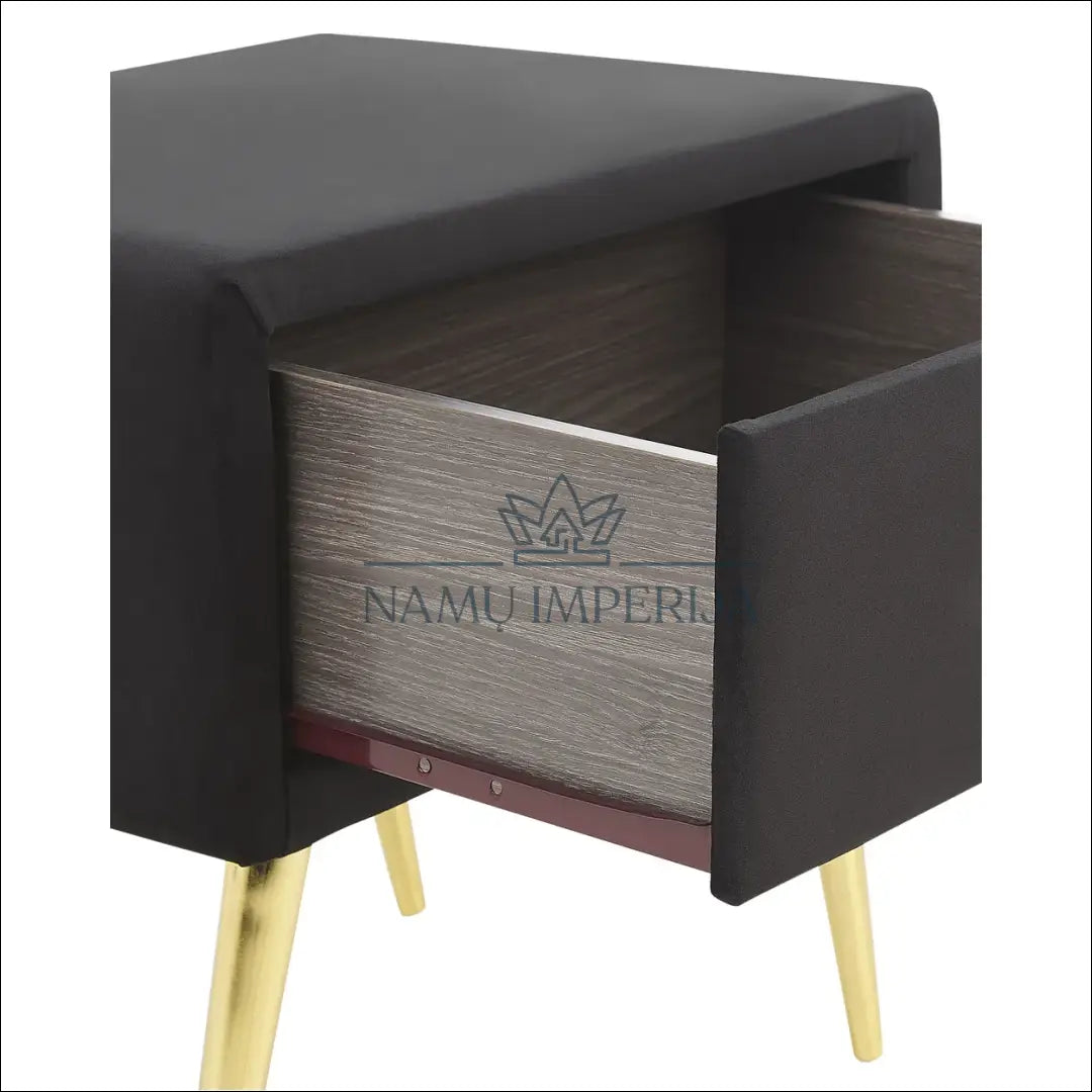 Naktinis staliukas GI601 - €53 Save 50% 50-100, __label:Pristatymas 1-2 d.d., color-juoda, material-aksomas, miegamojo