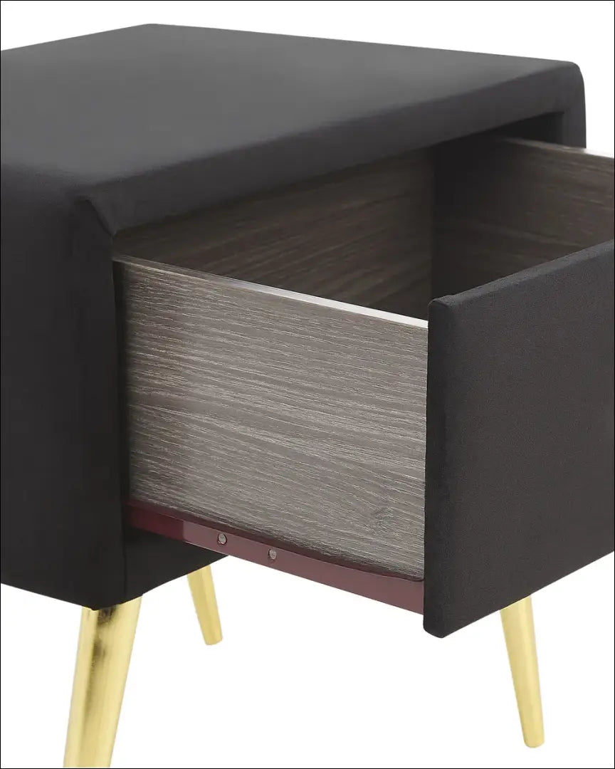 Naktinis staliukas GI601 - €47 Save 55% 25-50, __label:Pristatymas 1-2 d.d., color-juoda, material-aksomas, miegamojo