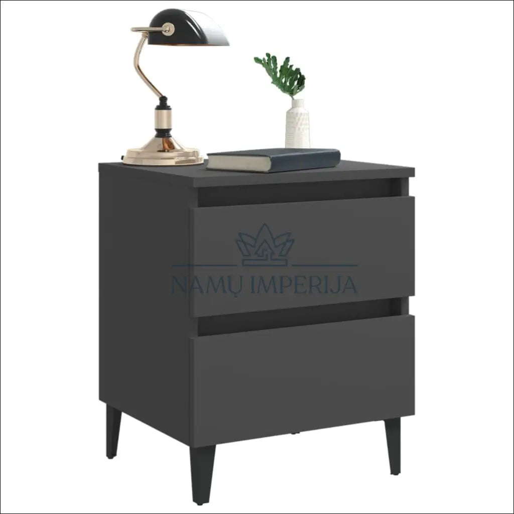 Naktinis staliukas GI602 - €32 Save 50% 25-50, __label:Pristatymas 1-2 d.d., color-pilka, material-mediena, miegamojo