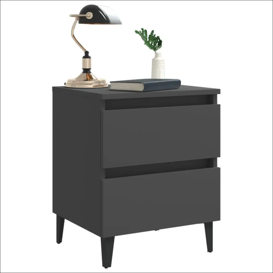 Naktinis staliukas GI602 - €32 Save 50% 25-50, __label:Pristatymas 1-2 d.d., color-pilka, material-mediena, miegamojo