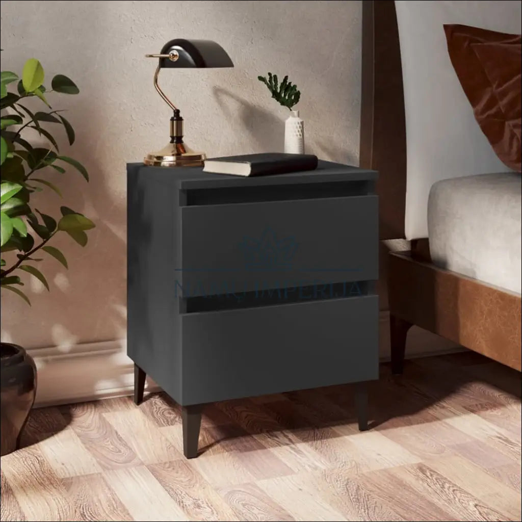 Naktinis staliukas GI602 - €32 Save 50% 25-50, __label:Pristatymas 1-2 d.d., color-pilka, material-mediena, miegamojo