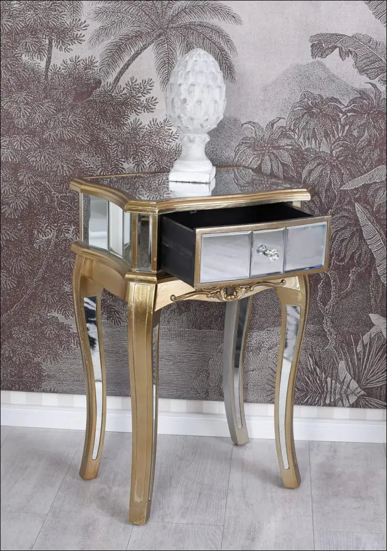 Naktinis staliukas GI606 - €129 Save 50% 100-200, __label:Pristatymas 1-2 d.d., color-auksine, color-sidabrine,