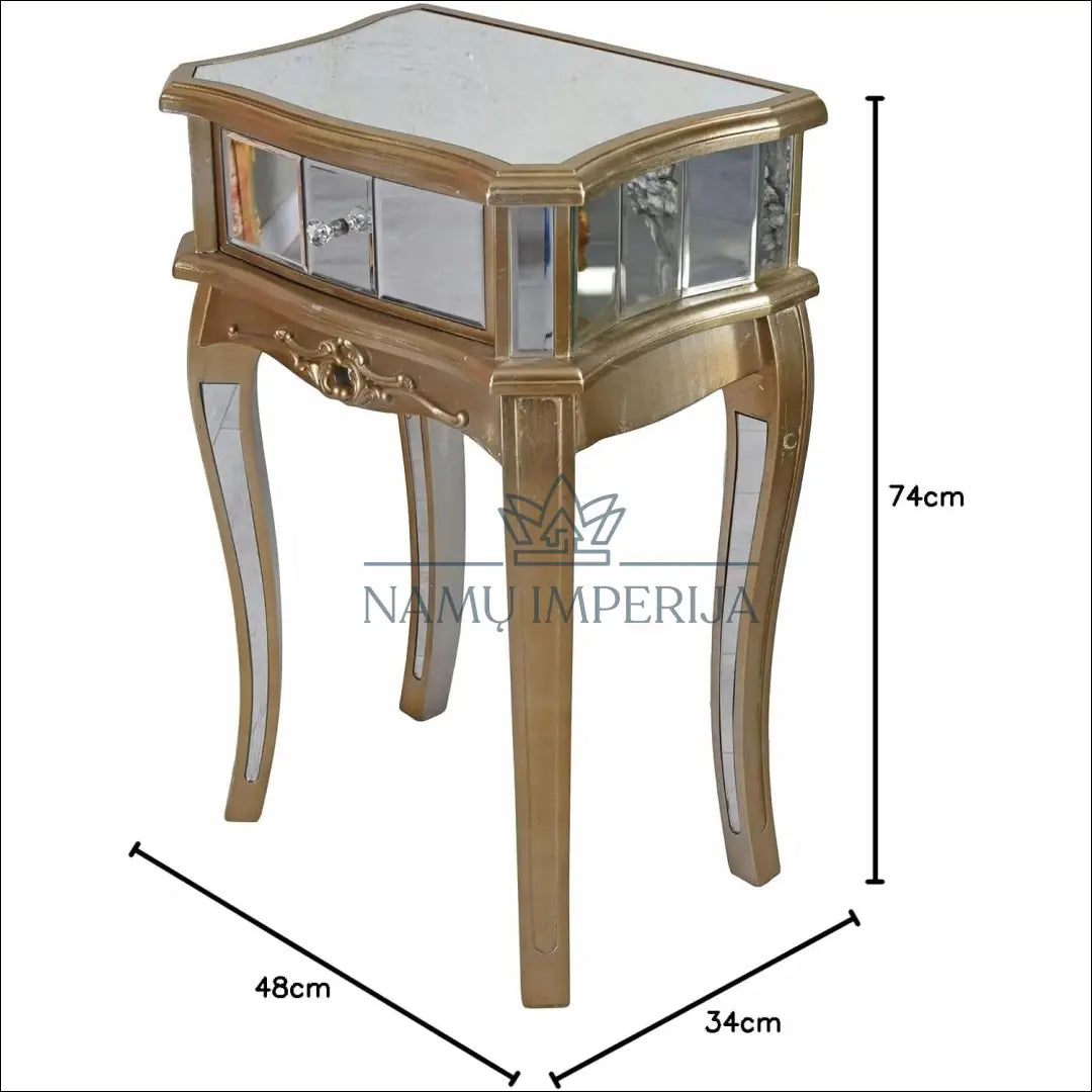 Naktinis staliukas GI606 - €129 Save 50% 100-200, __label:Pristatymas 1-2 d.d., color-auksine, color-sidabrine,