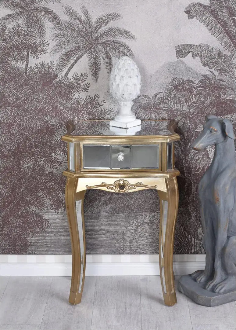 Naktinis staliukas GI606 - €129 Save 50% 100-200, __label:Pristatymas 1-2 d.d., color-auksine, color-sidabrine,