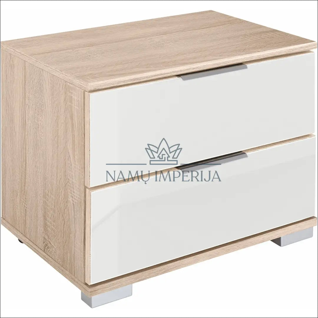 Naktinis staliukas GI607 - €56 Save 50% 50-100, __label:Pristatymas 1-2 d.d., color-balta, color-ruda, material-mediena