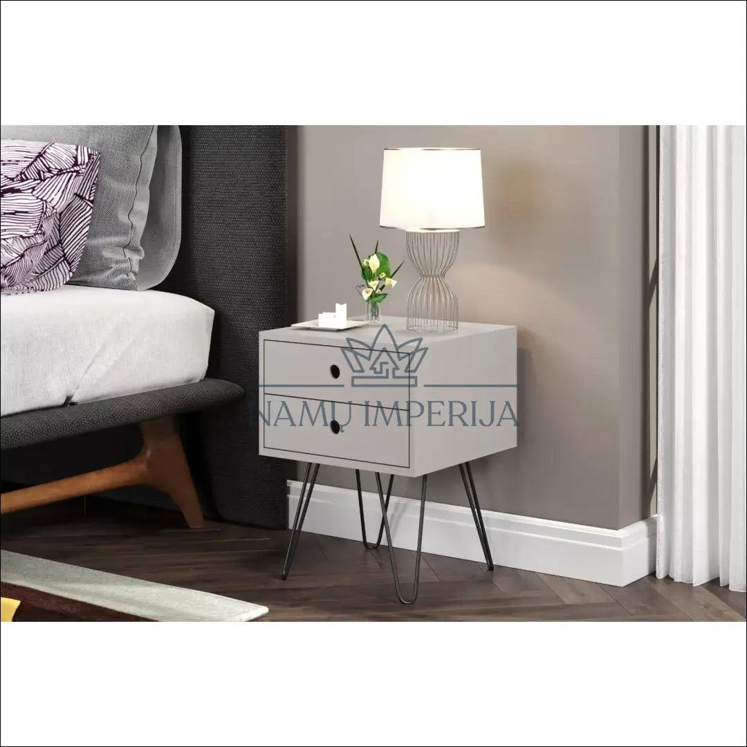 Naktinis staliukas GI609 - €53 Save 50% 50-100, __label:Pristatymas 1-2 d.d., color-pilka, material-mediena, miegamojo