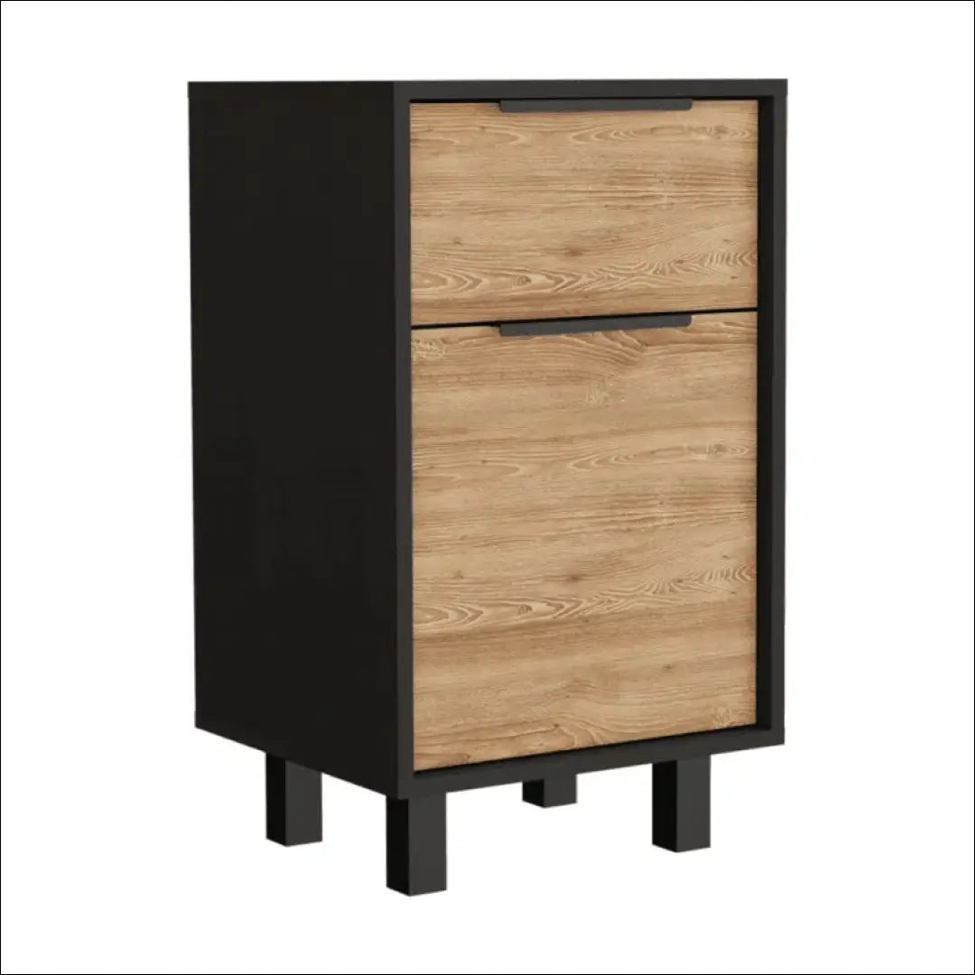 Naktinis staliukas GI610 - €65 Save 50% 50-100, __label:Pristatymas 1-2 d.d., color-juoda, color-ruda, material-mediena