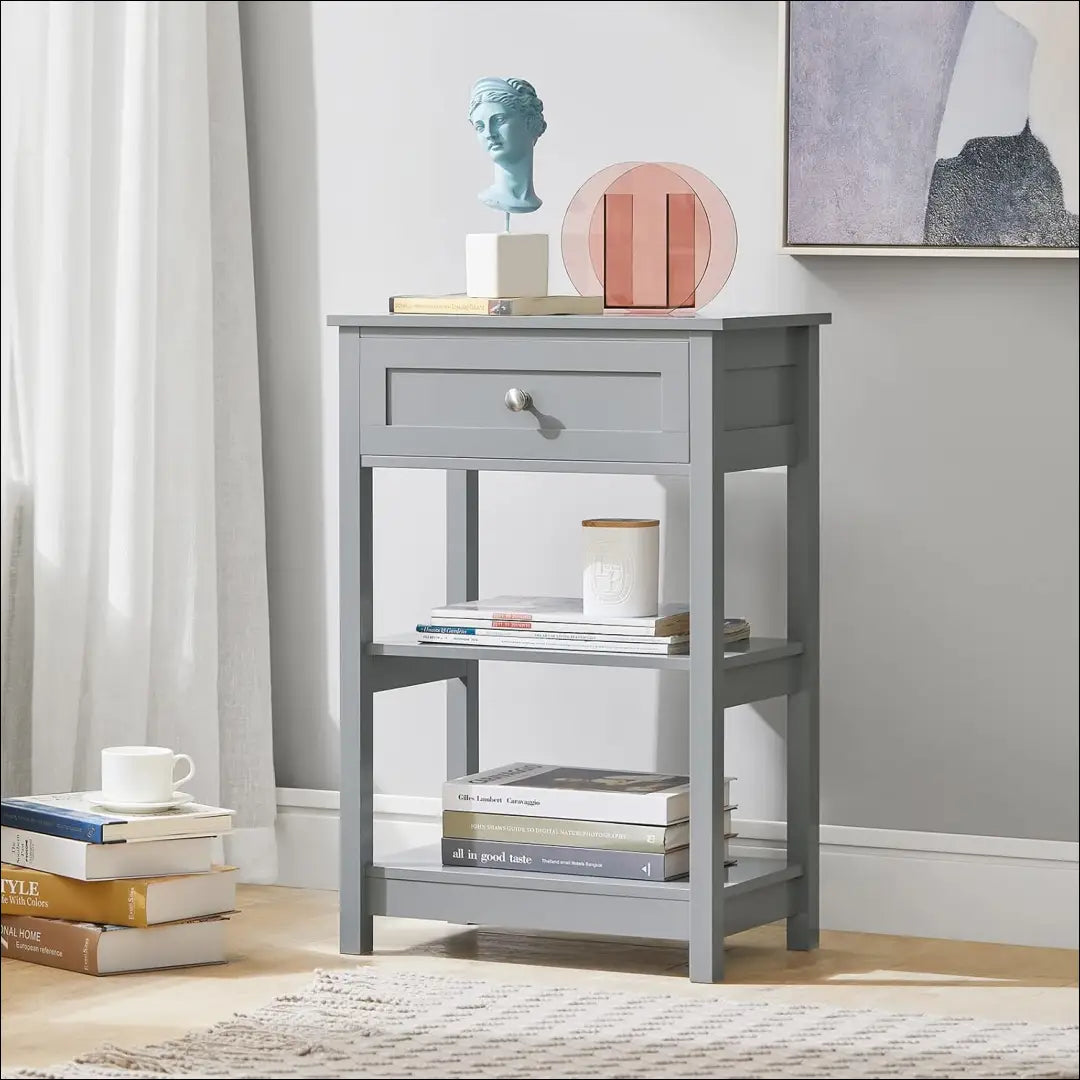 Naktinis staliukas GI632 - €35 Save 50% 25-50, __label:Pristatymas 1-2 d.d., color-pilka, material-mediena, miegamojo