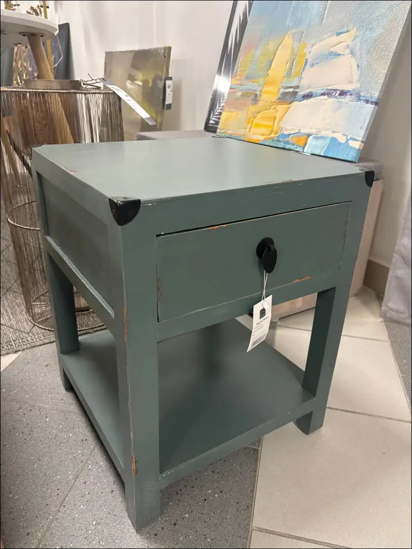 Naktinis staliukas GI639 - €89 Save 50% 50-100, __label:Pristatymas 1-2 d.d., color-zalia, material-medzio-masyvas,