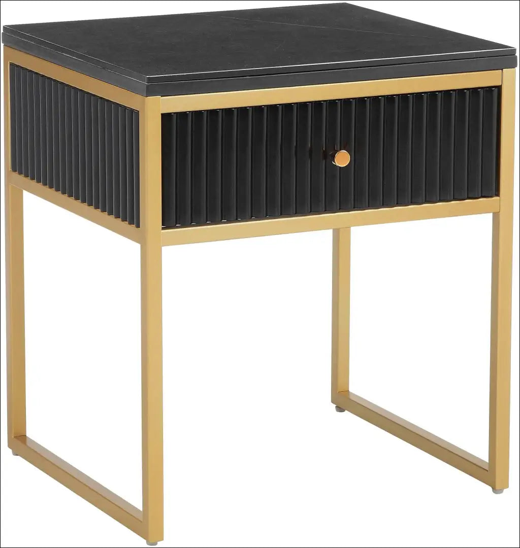 Naktinis staliukas GI655 - €84 Save 50% 50-100, __label:Pristatymas 1-2 d.d., color-auksine, color-juoda,