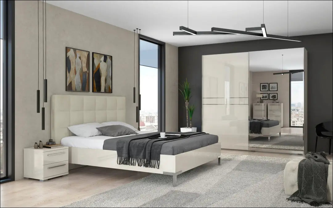 Naktinis staliukas GI677 - €85 Save 50% 50-100, __label:Pristatymas 1-2 d.d., color-smelio, material-mdf, miegamojo €50