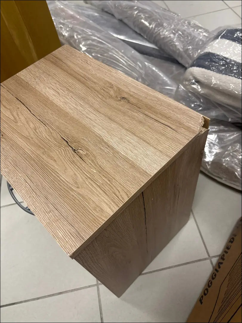 Naktinis staliukas GI684 - €10 Save 75% __label:Pristatymas 1-2 d.d., color-balta, color-ruda, material-mediena,