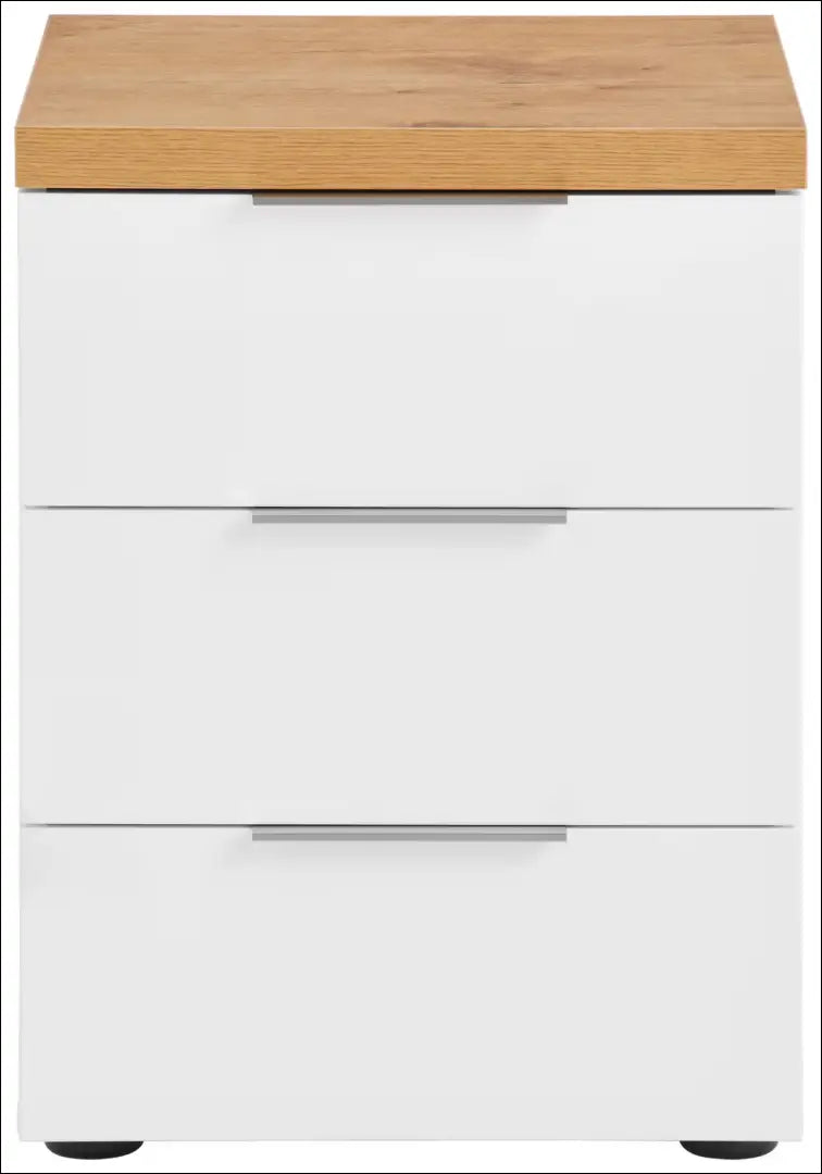 Naktinis staliukas GI779 - €75 Save 50% 50-100, __label:Pristatymas 1-2 d.d., color-balta, color-ruda, material-mediena