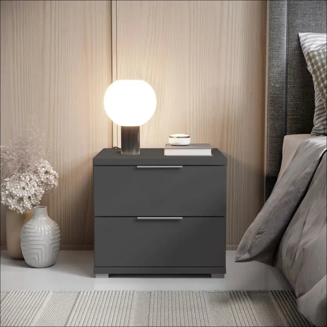 Naktinis staliukas GI788 - €20 Save 60% __label:Pristatymas 1-2 d.d., color-juoda, material-mediena, pazeistas,