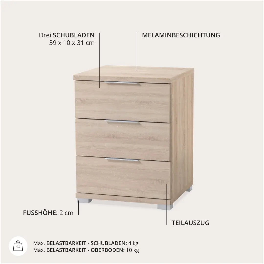Naktinis staliukas GI826 - €59 Save 50% 50-100, __label:Pristatymas 1-2 d.d., color-ruda, material-mediena, miegamojo